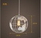 Дизайнерский светильник 28*28 см led, e14, железо, стекло, китай