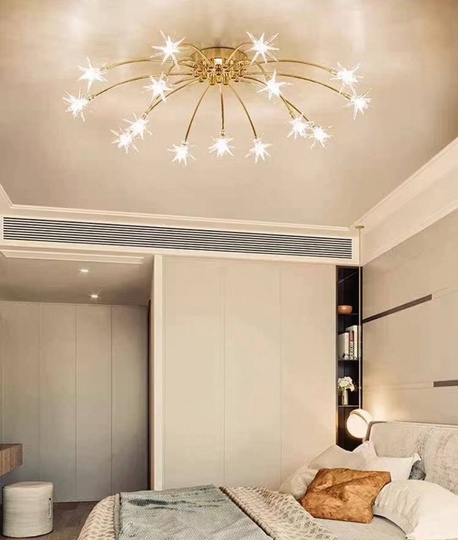 Люстра золотая Altreve, металл, стекло, 80*18 см, G4