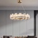 Светильник подвесной медный Elarex, медь, трос 120 см, 60*15 см, LED