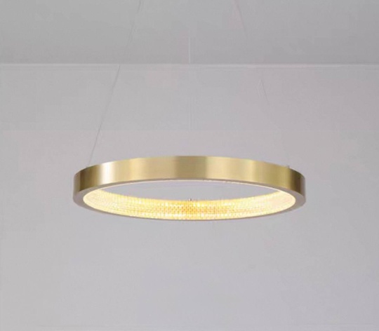 Люстра подвесная, медь, ПММА, NALA 80*4 металл, LED.
