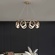 Светильник подвесной золотой Elmara, металл, трос 100 см, 60*26 см, LED