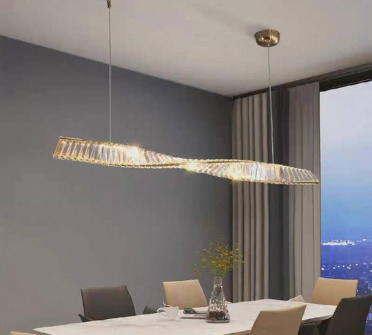 Люстра подвесная, бронза, хрусталь, JACK 120*8 металл, LED