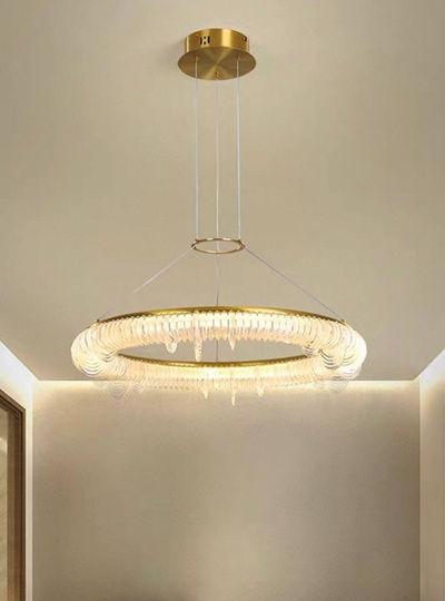 Люстра медная Elyvrin, металл, 105*12 см, светодиодная, LED