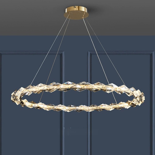 Люстра подвесная, медный, кристалл, AYSE 50*60, металл, LED.