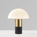 черная настольная лампа MUSHROOM FLAIR, 35*30 см