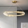 Люстра подвесная, золотой, кристалл, GLAMOROUS 80*10, металл, LED.