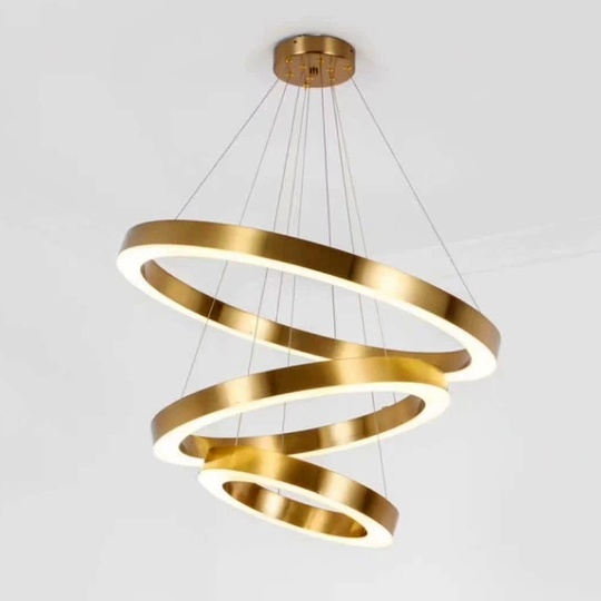 Люстра подвесная, медь, ПММА, IRON 60*80*100 металл, LED.