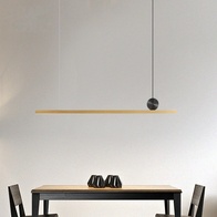 Люстра медная Luma, металл, 88*130 см, светодиодная, LED