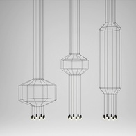 Дизайнерские светильники белый Avatrix, LED, e14, железо, кристалл