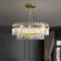 Люстра подвесная, медь, кристалл, GURBUZ 100*35, металл, LED.