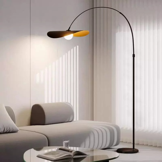 Торшер черный Elonix, 40*40*180 см, LED, Е27, металл, 14 Вт