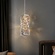 Люстра подвесная, хром, хрусталь, DAISY 12*46 металл, LED.