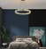 Люстра подвесная CEREN 120*150 золотой, хрусталь, металл, LED.