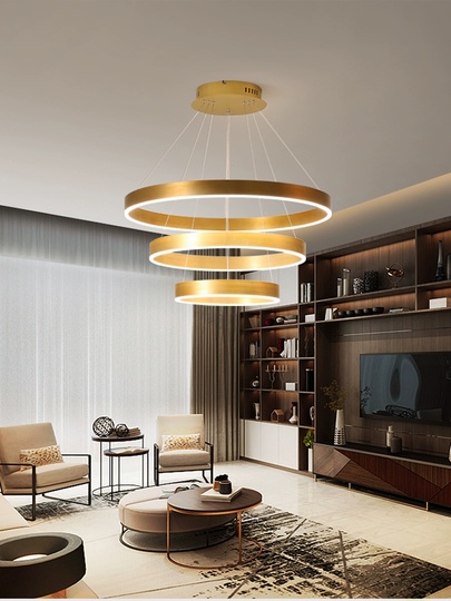 Люстра подвесная, медь, ПММА, HEZEL 60*80*100 металл, LED.