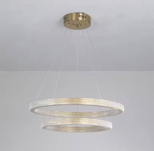 Люстра подвесная, медь, ПММА, MOWGLI 40*60 металл, LED.