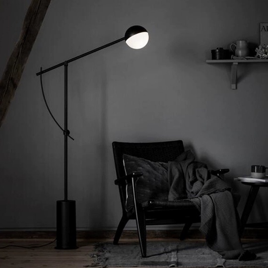 Торшер черный Luminan, 61*140 см, светодиодный, G9, металл, 10 Вт
