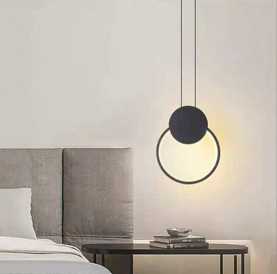 Светильник потолочный, черный, Elyra, металл, 20*26 см, светодиодная, LED