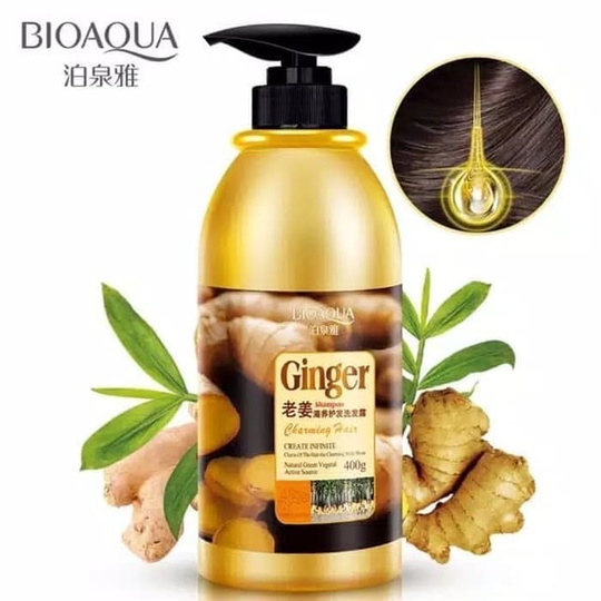 Шампунь для волос с экстрактом имбиря Genger Bioaqua, 400 г