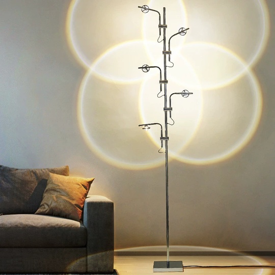 Торшер хром Elixara, 20*20*180 см, LED, металл, 14 Вт