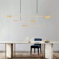 Люстра золотая Vellum, металл, 125*40 см, светодиодная, LED