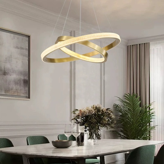 Люстра подвесная, медь, ПММА, MAUI 40*60 металл, LED.