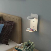 Настенный светильник, БРА BERKER 14*24, белый, металл, LED.