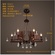 Дизайнерские светильник кремовый Evoltra, 88*61 см, led, e14, железо, стекло