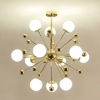 Дизайнерский светильник белый Velmora, 80 см, 80*80 см, led, e14, сплав, стекло