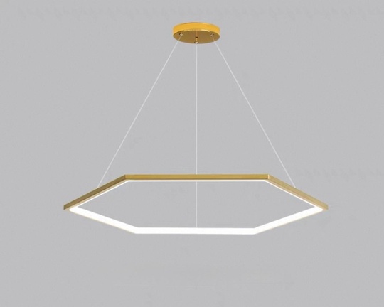 Люстра подвесная, медь, ПММА, OREO 40*120 металл, LED.