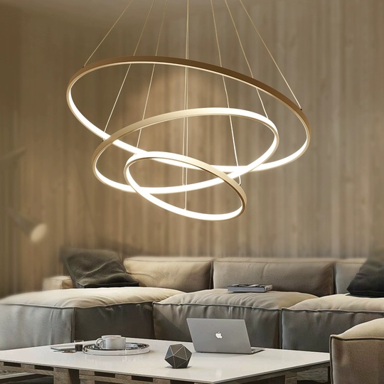Люстра подвесная, медь, ПММА, NEAL 60*80*100 металл, LED.