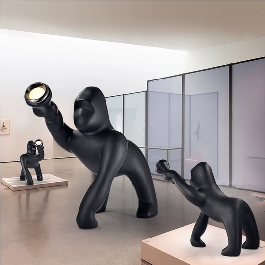 Торшер Кинг Конг чёрный. KONG 70*53 см, LED, 5 Вт