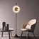 Торшер, белый, золото, Bordon Modern 40*170, LED, металл, ПММА