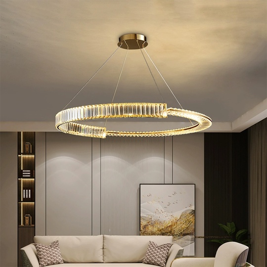Люстра подвесная, медный, кристалл, AYSIN 40*80, металл, LED.