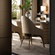 Обеденный стул Luxer 56*97*65 см, кожа, молочный
