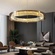 Люстра подвесная, хром, хрусталь, BELLA 80*9 металл, LED.