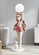 Торшер девушка с шаром розового цвета Bunny Girl. Светодиодный, E27, Стекло, 120*36 см. Напольный светильник