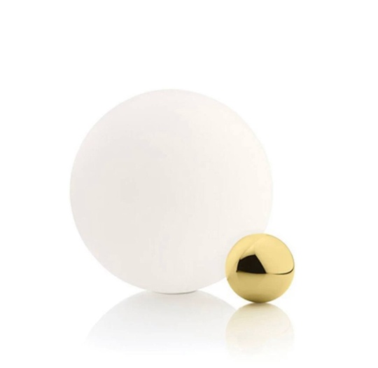 Настольная лампа BALL 25*25, золотой, белый, металл