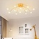 Люстра золотая Altreve, металл, стекло, 70*18 см, G4