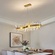 Люстра подвесная, медный, стекло, STYLISH 100*35, металл, LED.