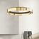 Светильник подвесной золотой Alventure, металл, 120*15 см, светодиодная, LED