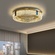 Люстра подвесная CENNET 60*12 золотой, хрусталь, металл, LED.