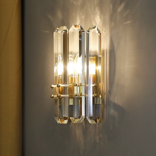 Настенный светильник желтая бронза NEVA, Бра, 19*30, металл, LED.