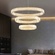Люстра подвесная CALISKAN 100*150 золотой, хрусталь, металл, LED.