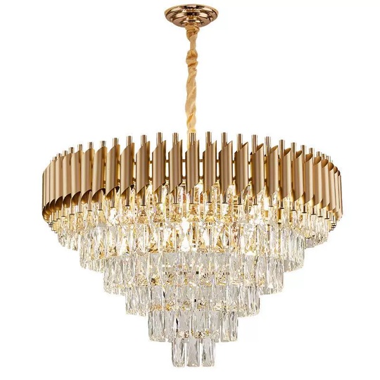 Люстра подвесная, золотой, стекло, ELEGANCE 95*52, металл, E14.