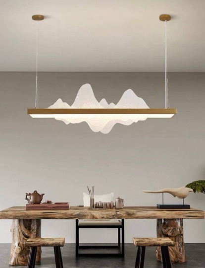 Люстра золотая Virella, металл, 100*38 см, светодиодная, LED