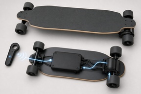 Электроскейтборд с пультом: как устроены управление, торможение и связь