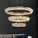 Люстра подвесная CANAN 60*180 золотой, хрусталь, металл, LED.