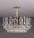 Люстра подвесная BERKE 100*35 дымчатый, стекло, металл, Е14.