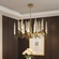 Светильник подвесной медый Axirex, металл, трос 100 см, 60*45 см, G4