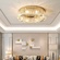 Люстра подвесная, золотой, кристалл, SOPHISTICATED 80*18, металл, LED.